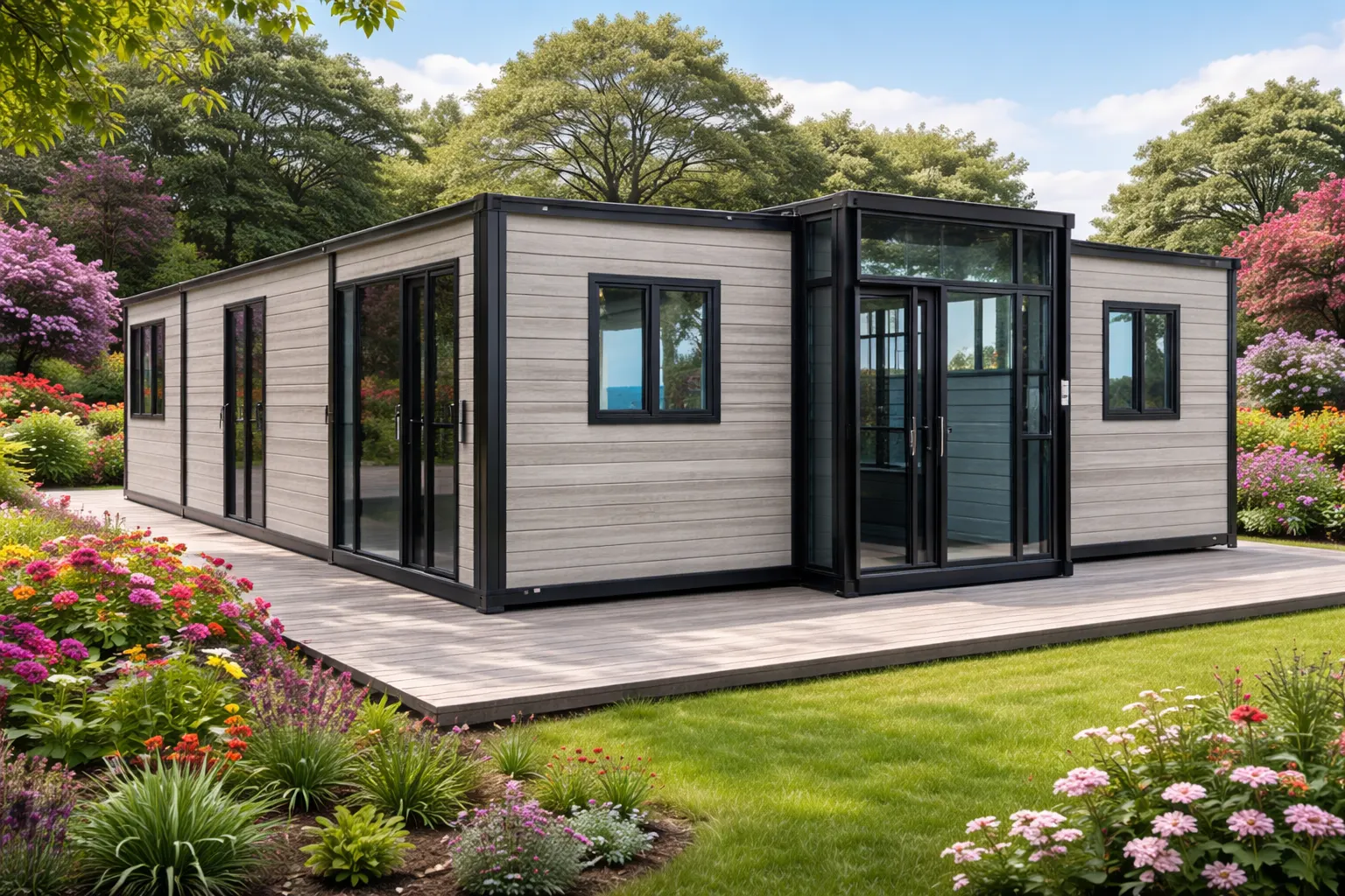 Luxury container homes Florida for sale - modern exterior design