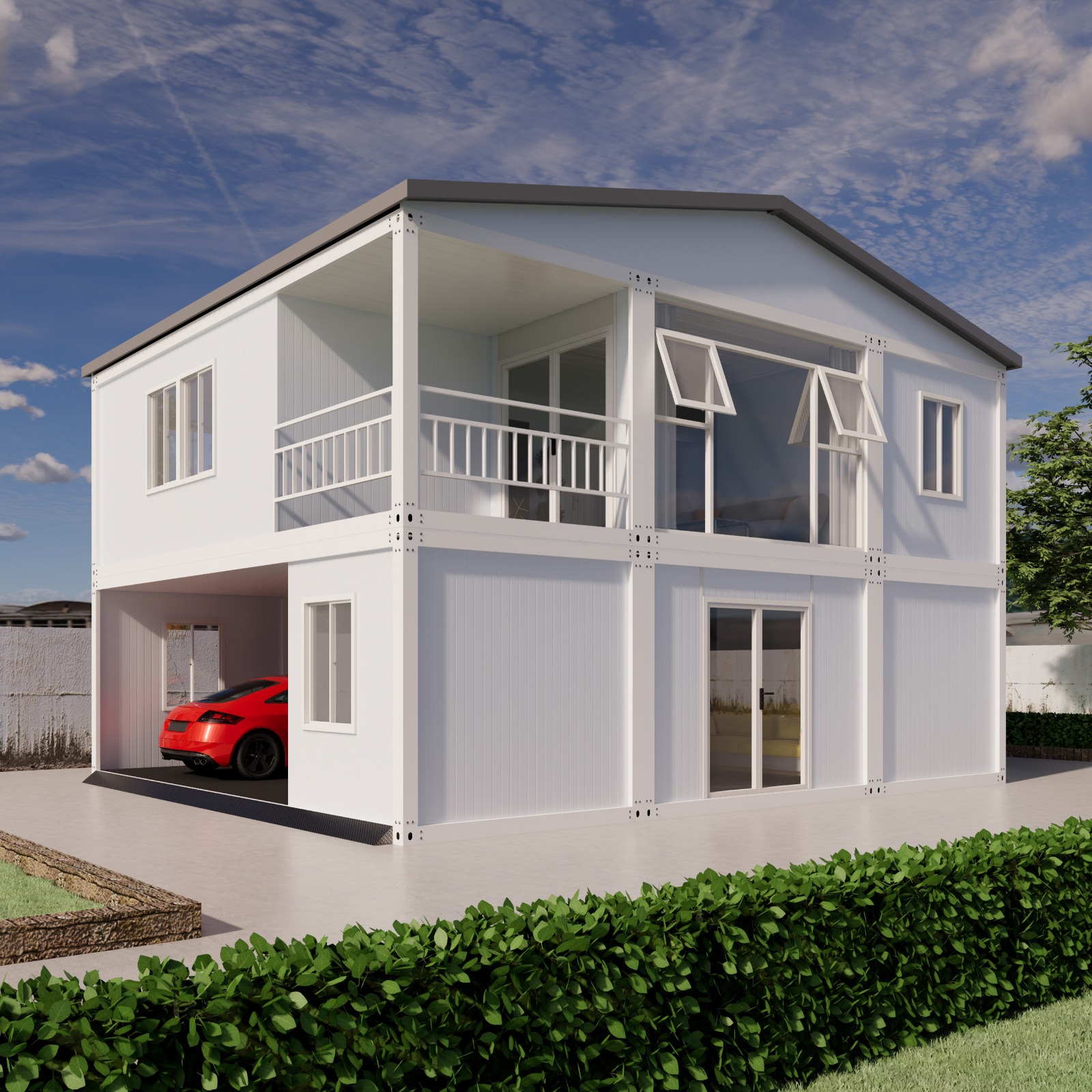 20FT Double Storey Container House-11