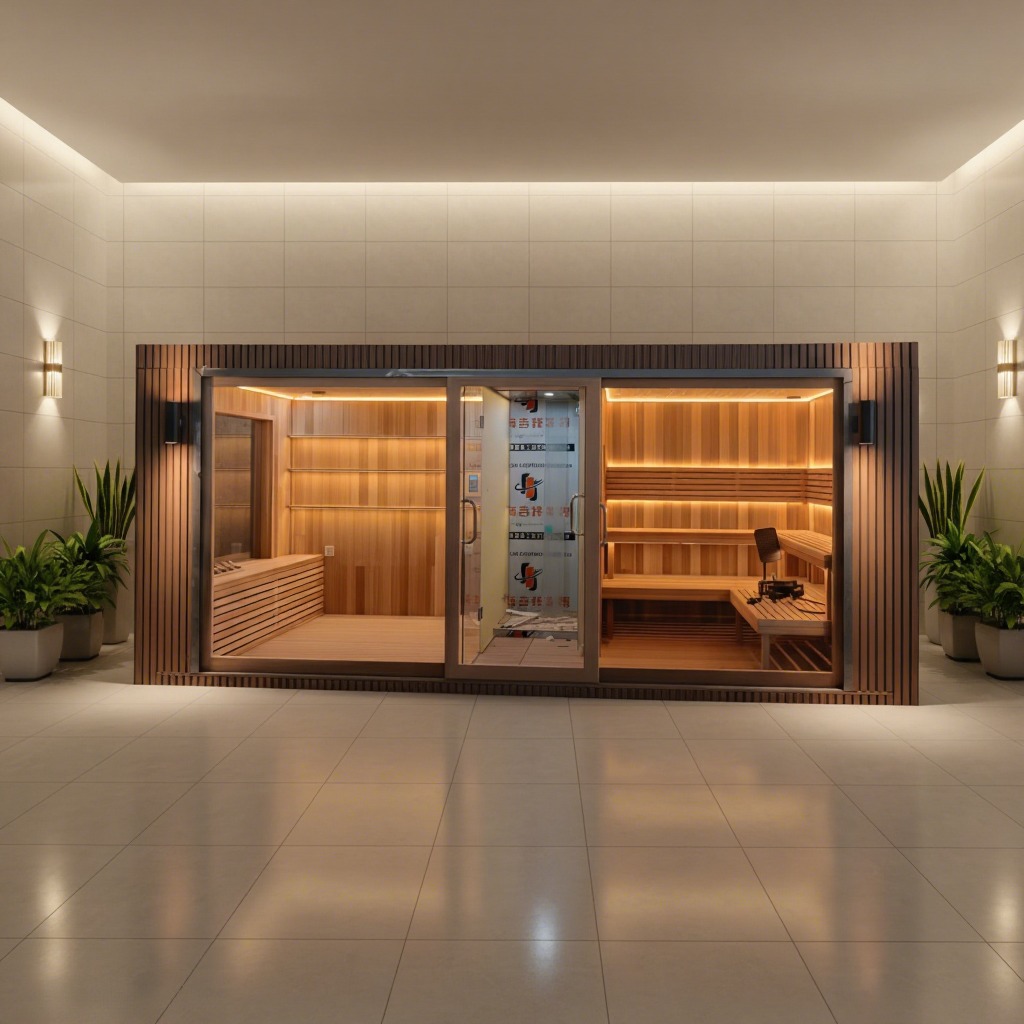Premium Sauna Suite for 4–6 Persons,Modern Outdoor,Strating price USD $32,999.00 (DDP Shipping Available)